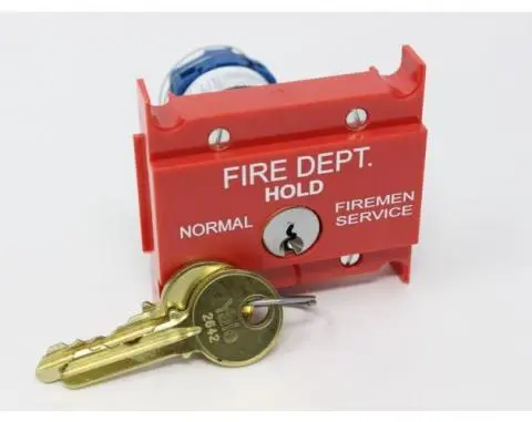 TKE Spare Parts | CAR FIRE SERVICE KEYSWITCH 2 POSITION KEY # 2642